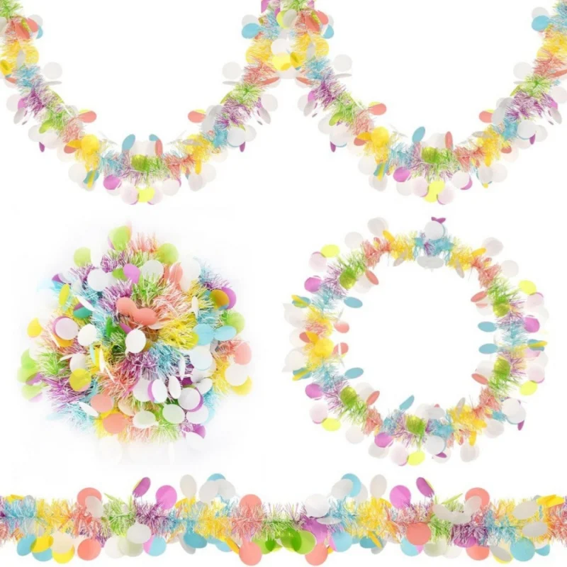 Colorful Easter Pom Garland 1