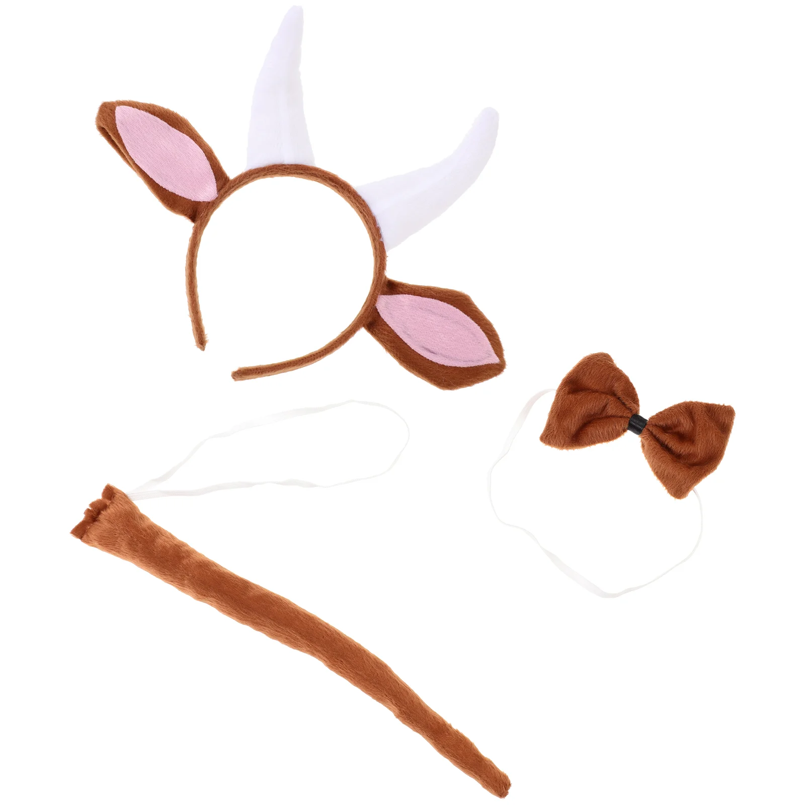 

1 Set of Animal Cosplay Accessories Headbands Bowknot Tie Tail Gloves Set Photo Props