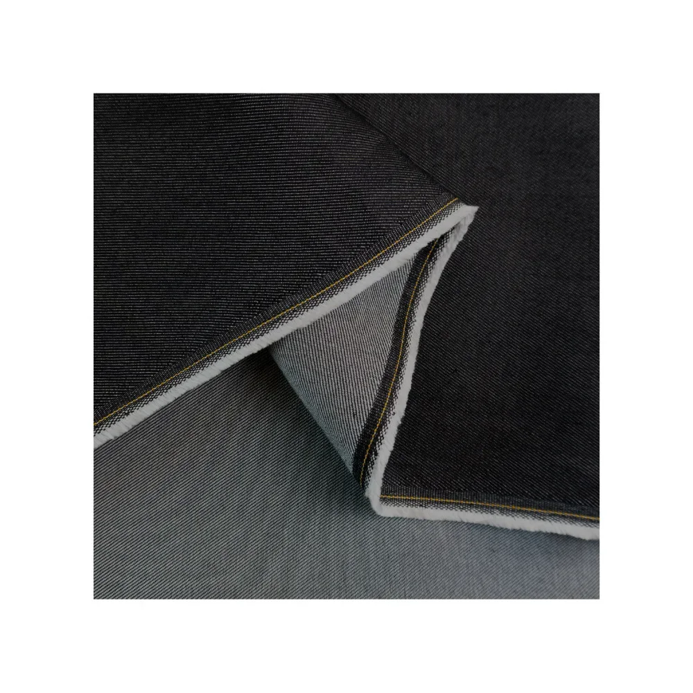 Twildenim Black Fabric No Elasticity Jeansshirt Draped Clothing Material From China Mainland For Fashion And Comfort