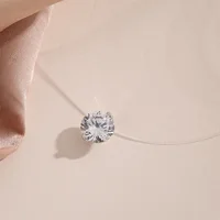 Transparent Fishline Women's Chokers Crystal Ball Pendants Shiny Luxury Wedding Neck Jewelry Fashion Neck Accessories Collar - Image 5