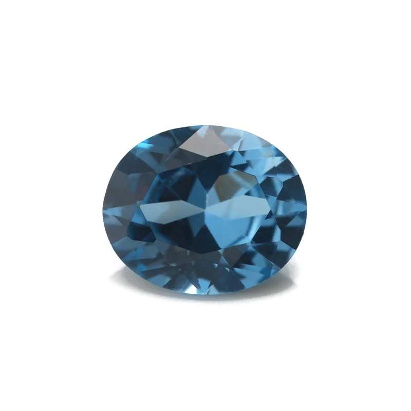 Größe 3x5mm ~ 10x12mm # # # # # # blauer Stein ovaler synthetischer Spinell Edelstein Edelstein für die Schmuck herstellung – Detail 11
