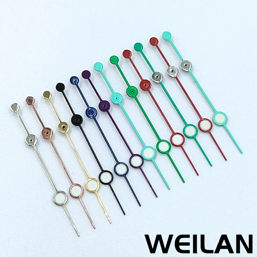 Silver, Black, Green, Blue, Red, Purple Watch Second Hands - 12.5mm