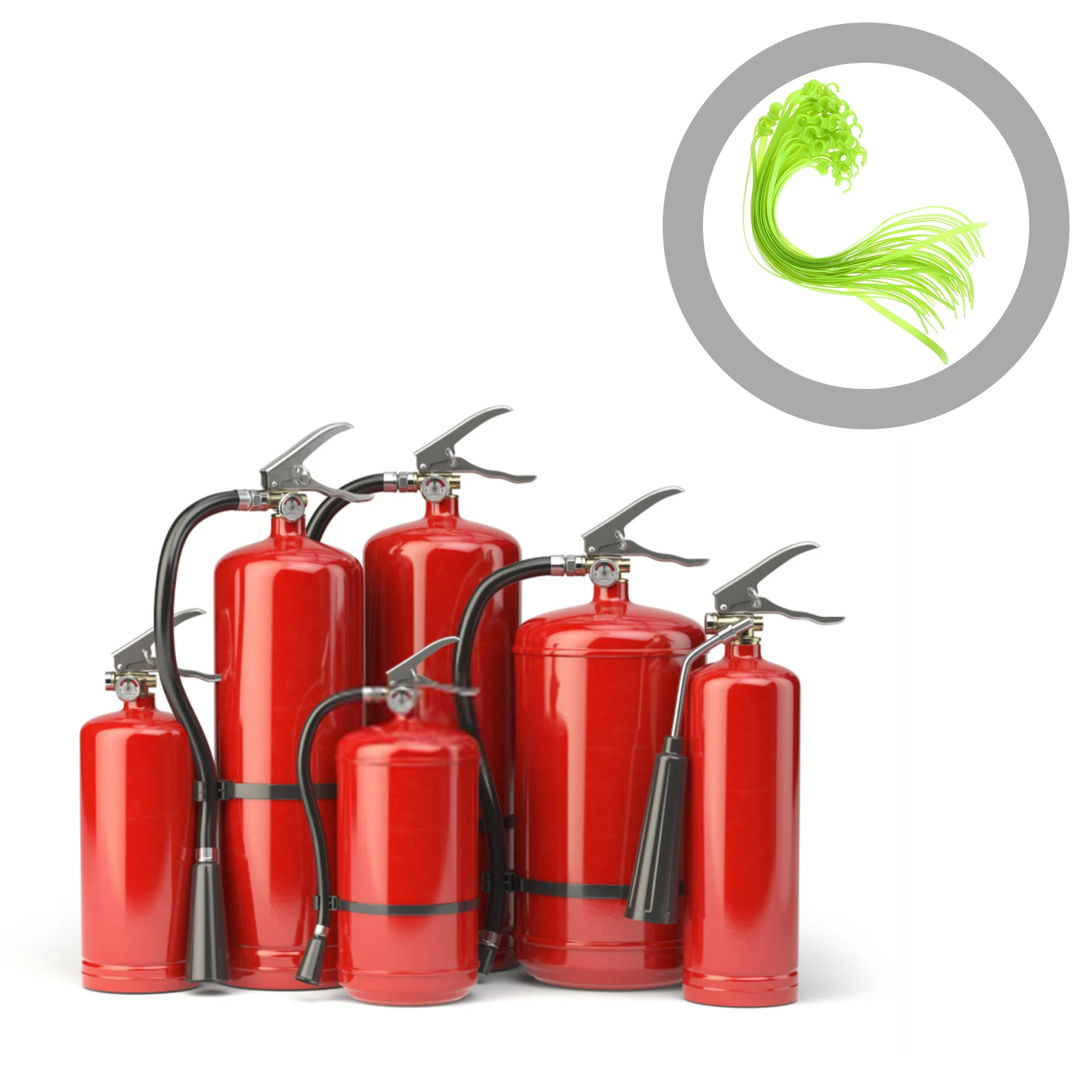 

50Pcs Extinguisher Tie Replacement Plastic Fire Extinguisher Tie Extinguisher Hose Tie