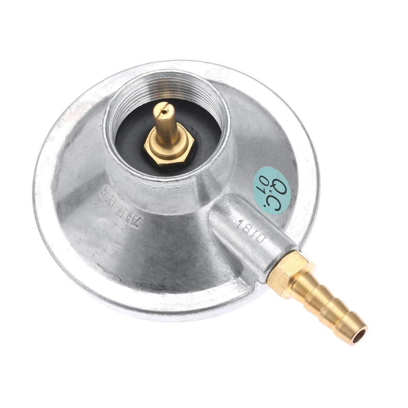 프로판 탱크 저압 조절식 가스 조절기, 1/4 인치 바브 호스 연결, 1 파운드