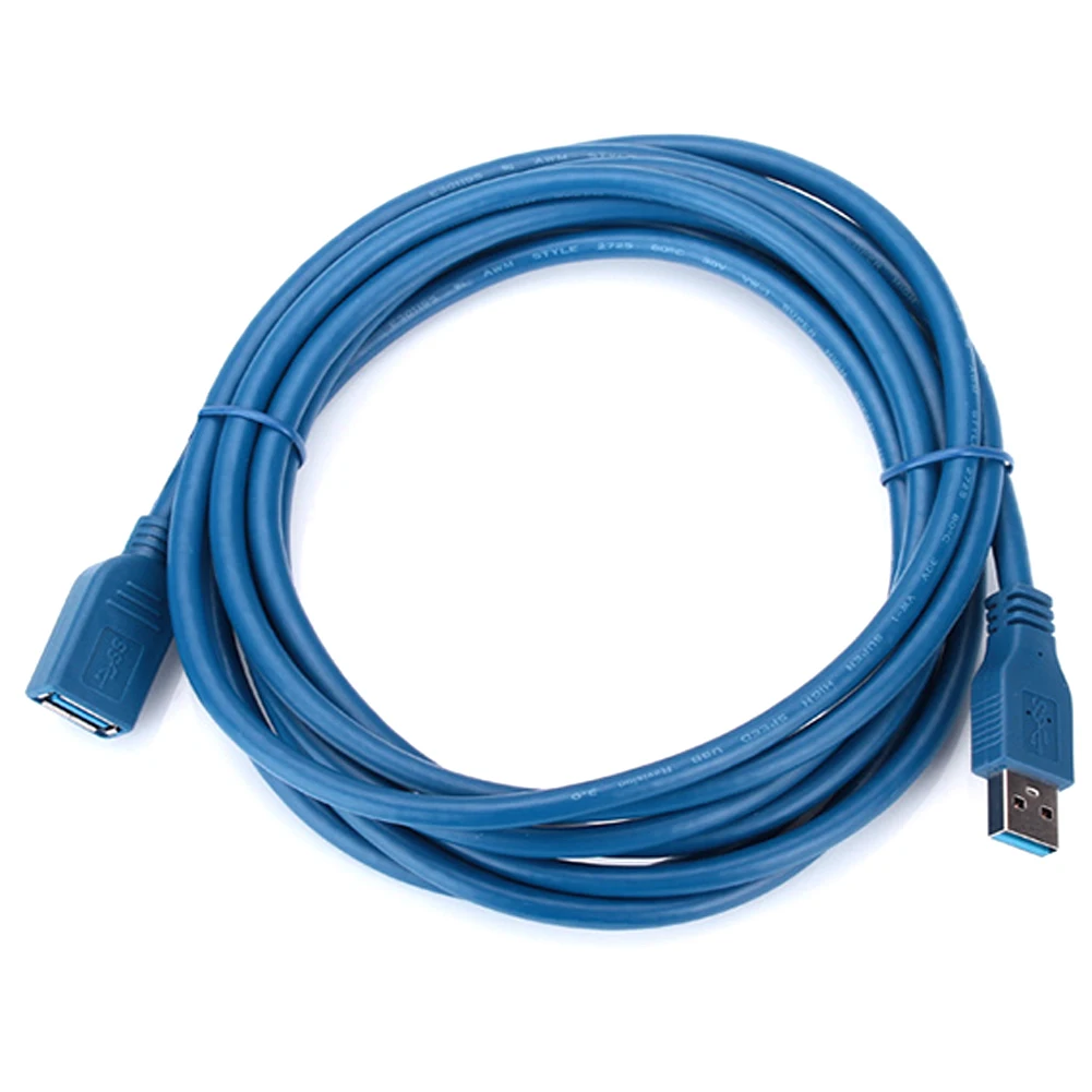 USB 3.0 A형 남성 플러그-여성 소켓 3.0m 초고속 연장 케이블 코드