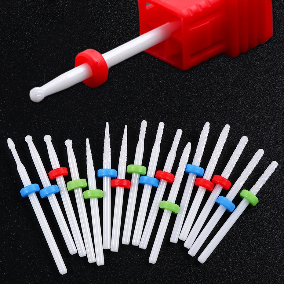 1 Pz Ceramica Fresa Piccola Palla Nail Drill Bit Ceramic Bave Manicure Dead Skin Cleaning Bit Nail Art Tools Betx01-14