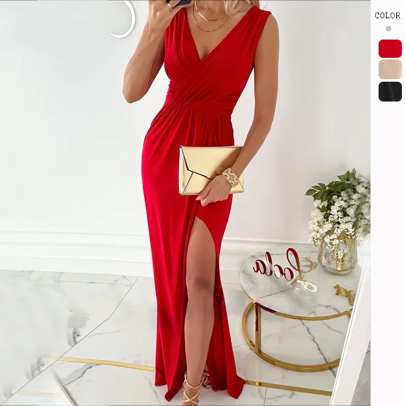 

High Quality 2024 Sexy Women Clothes Female Wrinkle Purer Color Grace Beautiful Pleated Skirt Spring Summer Traf Y2k Party Girl