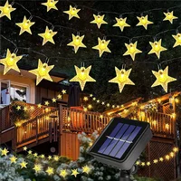 Solar Star String Lights 100LED 8 Modes Outdoors Twinkle Fairy Lights Waterproof Star Twinkle Lights for Lawn Gardens Patio 1