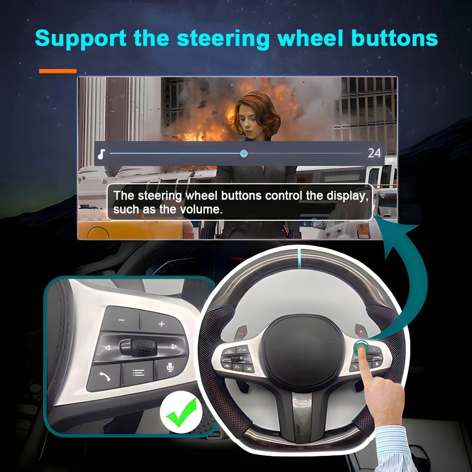 8G128G Android 15 Auto Wireless Carplay Autoradio 7'' Multimedia-Bildschirm Stereo für Peugeot 206 2000-2016 2 DIN Navigation GPS BT – Detail 14