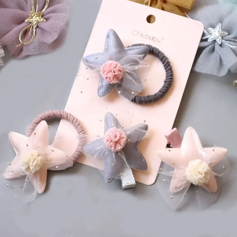 PALAY Hair Clips for Girls with Non Slip Metal Design and Glitter Star Shape | 20 Pcs 3.2 cm Set main image 1