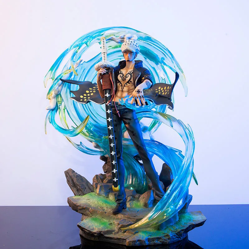 

One Piece Trafalgar D. Water Law Extra Large Dream Luminous Scene Anime Figure 41cm Pvc Collectible Toy Decoration Gifts