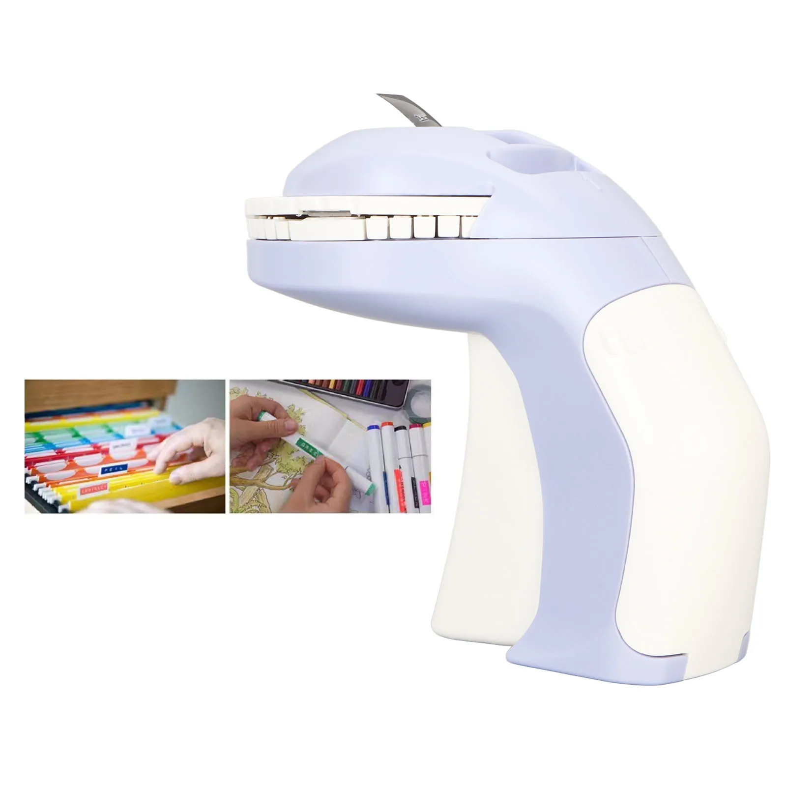 Embossing Label Maker 600dpi 47 Characters Printable 3D Portable Embossed Label Maker Writer with 2 Rolls Tape for Scrapbooking