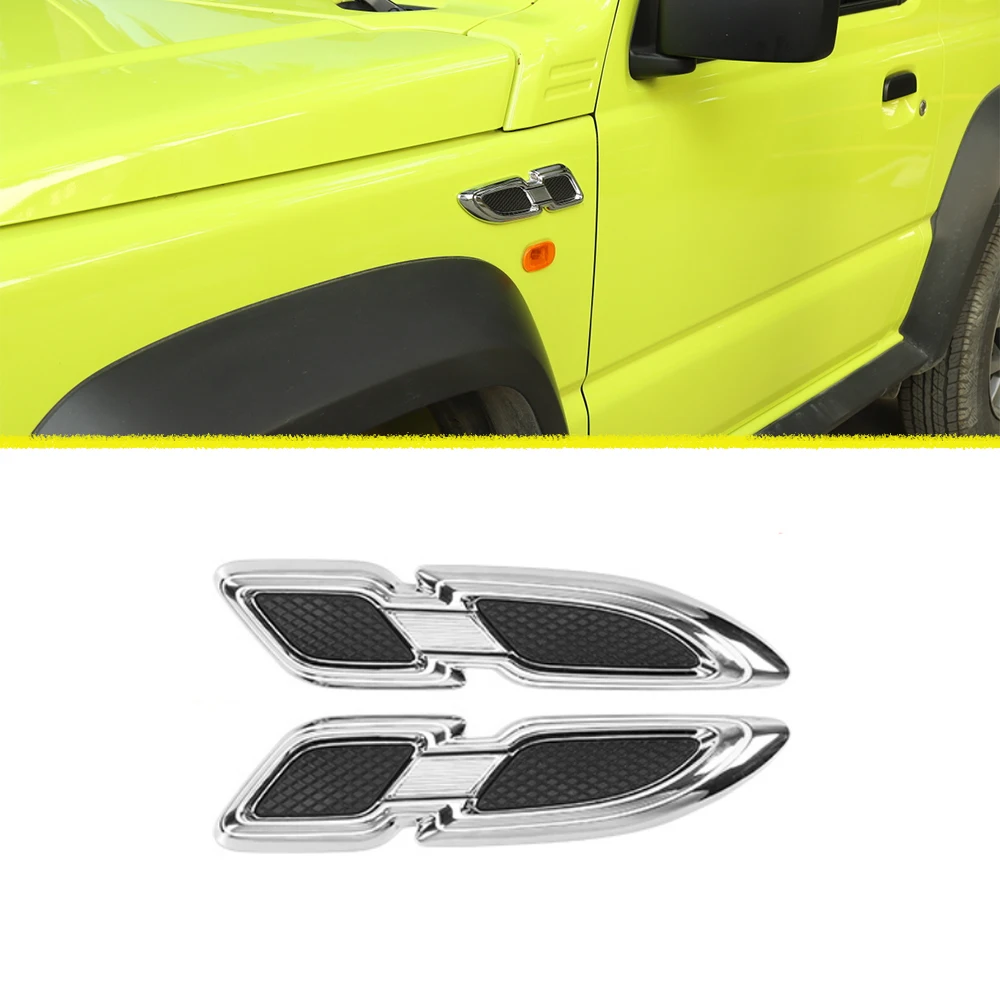 

Декоративная накладка на крыло, наклейка на эмблему листа для Suzuki Jimny 2007-2021 2022 2023, аксессуары для внешней отделки автомобиля, черный/красный/хром