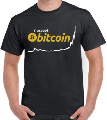Maglietta Estiva A Maniche Corte Alla Moda Accetto Bitcoin Btc Anno Alla Data Grafico Ledger Nano S T Shirt Portafoglio Ethereum Classic