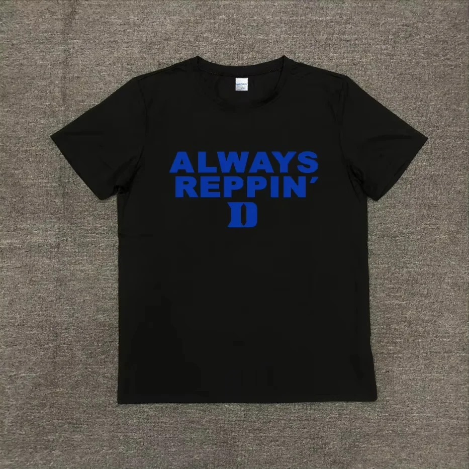 North America Limited Duke North Carolina University Herren- und Damen-Basketball-T-Shirt, Sport-Baumwoll-Kurzarmbekleidung – Detail 4