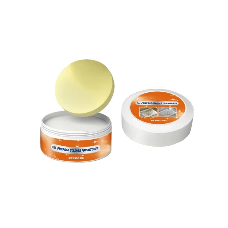 Professional Kitchen Degreasers Heavy Oil Cleaning Cream Bottom Cooktops Cleaners for Stubborn Oil Removers 100g
