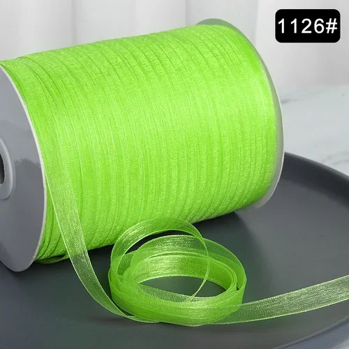 Elegant 3/8'' Organza Ribbon for Gift Wrapping and DIY Crafts - 10 meters