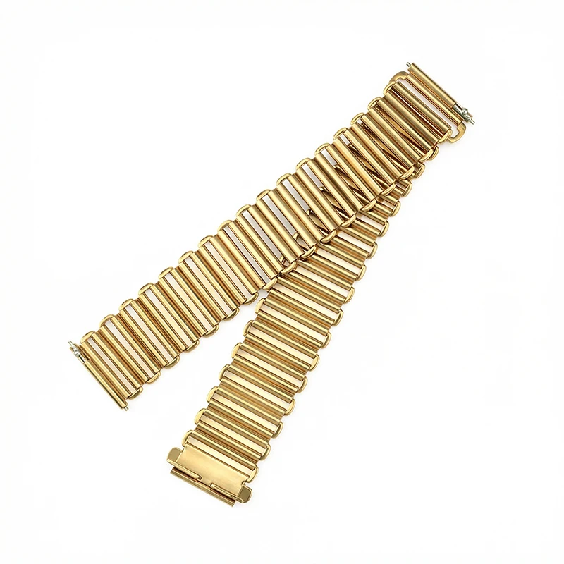 Black Gold Stainless Steel Quick Release Bonklip Watch Band - Universal Strap, Multiple Sizes Available