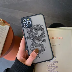 Cover per cellulare in PC duro con design di drago - Stile alla moda