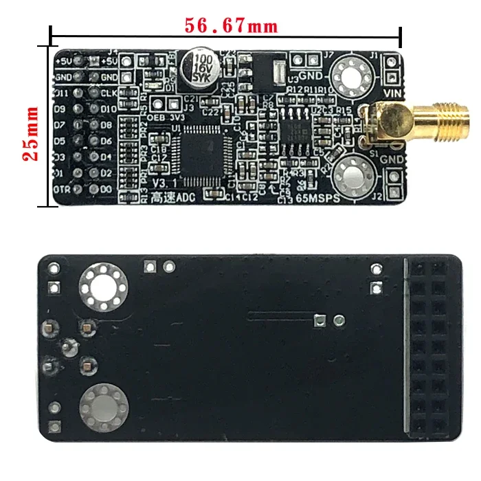 AD9226 Module High-speed AD Module Parallel 12-bit 65M High-speed Data Acquisition FPGA Development Board STM32 Configuration