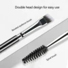 Eyebrow Brush Eyelash Comb makeup brushes Dual Ended Angled brush Spoolie brush 2 in 1 Lash eyebrow brush set makeup tool 3