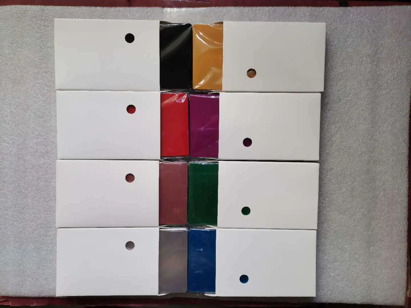 금속 명함 컬러 금속 명함 DIY 각인, 사무용품, 알루미늄 블랭크 레이저 각인, 200 개