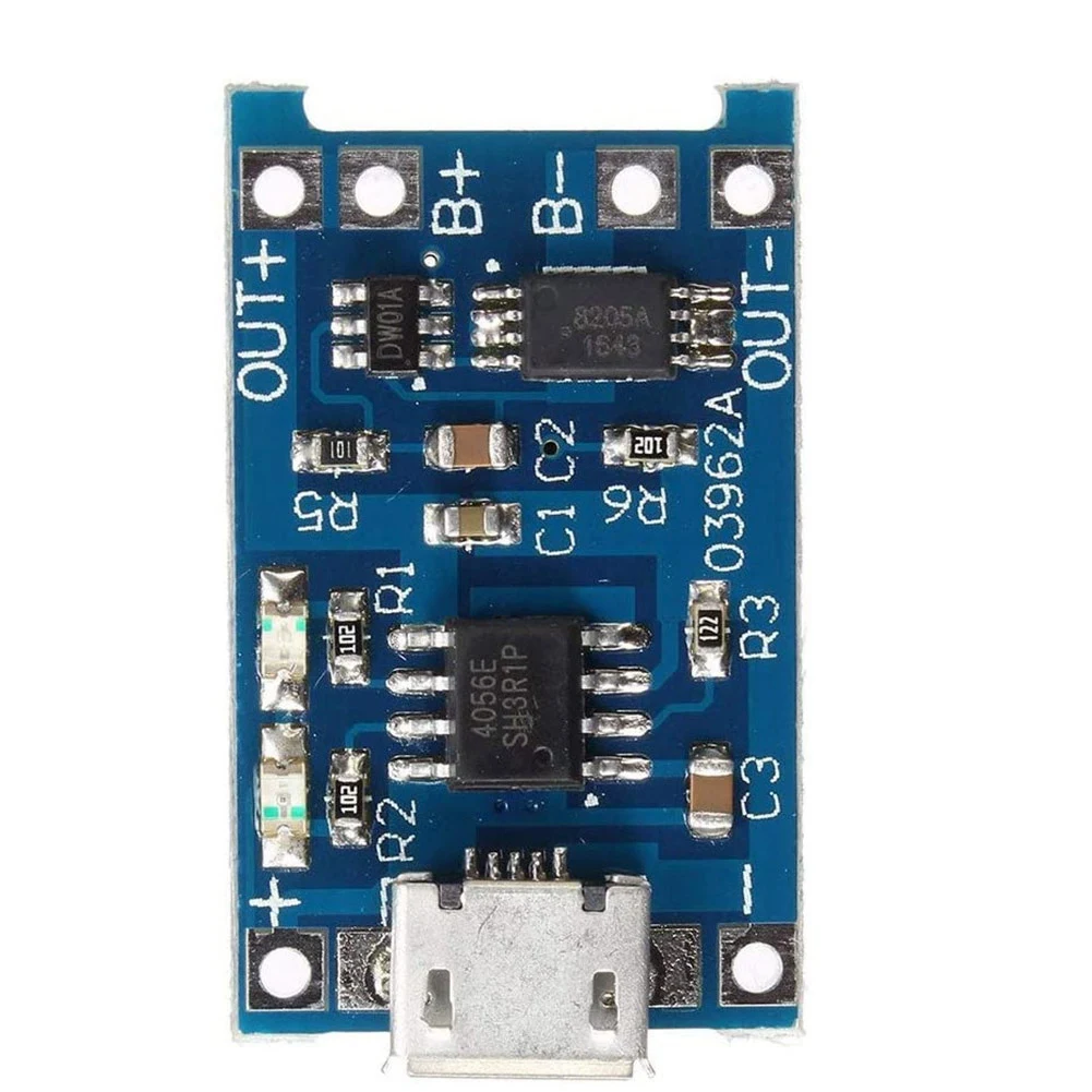 10Pcs 5V 1A 18650 Lithium Battery Charging Board TP4056 Lithium Battery Charging Board -USB Charge Module