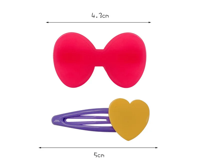 Baby Girls Hairpin Cute Bowknot Heart Type Candy Color Kid BB Clips Girl Hairpins Hair Clip Infant Headwear Children Accessories shake baby's hand