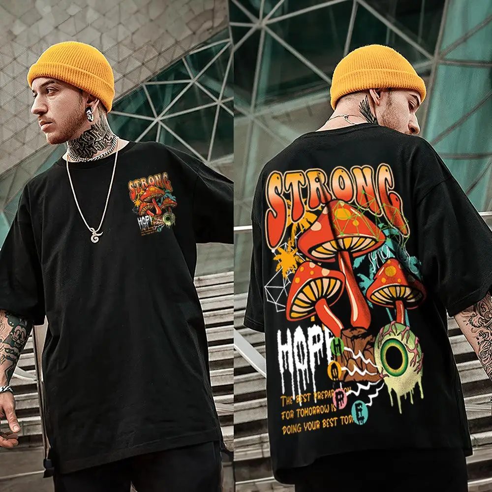 T-shirt oversize homme Hallstarz Casa Mushroom