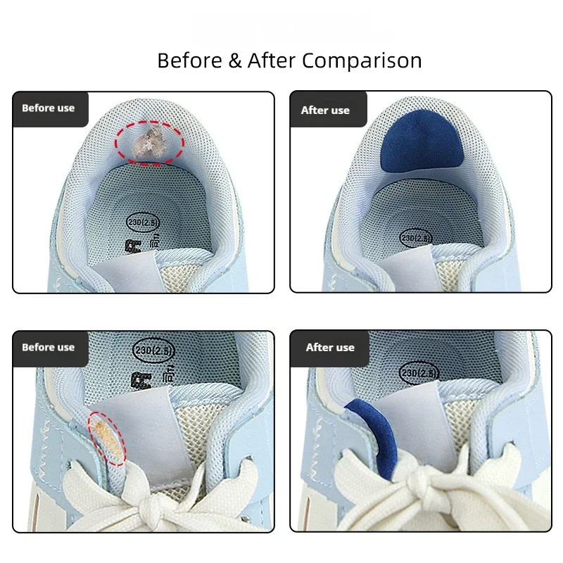6pcs/1pack Sports Shoe Patches Shoes Damaged Side Edges Inner lining Sticker Shoe Heel Wear Repair Patch Foot Care products