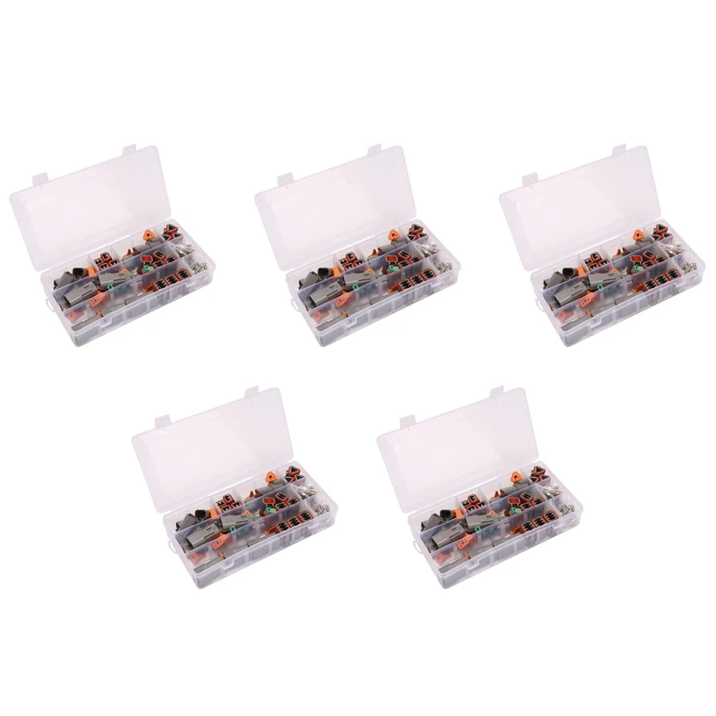 

700Pcs Deutsch DT Series Waterproof Wire Connector Kit DT06-2/3/4/6S DT04-2/3/4/6P Automotive Sealed Plug With Pins Box