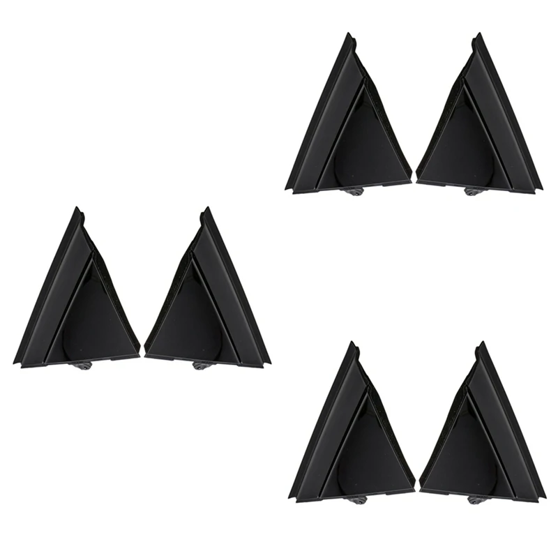 

6x Car Left & Right Door Mirror Flag Cover Molding Triangle Cover for FIAT 500 2012-2019 1SH17KX7AA 1SH16KX7AA
