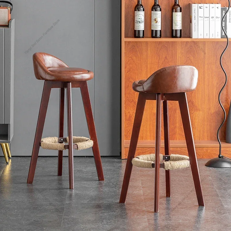 Relax Nordic Bar Chairs High Stool Luxury Vintage Reception Bar