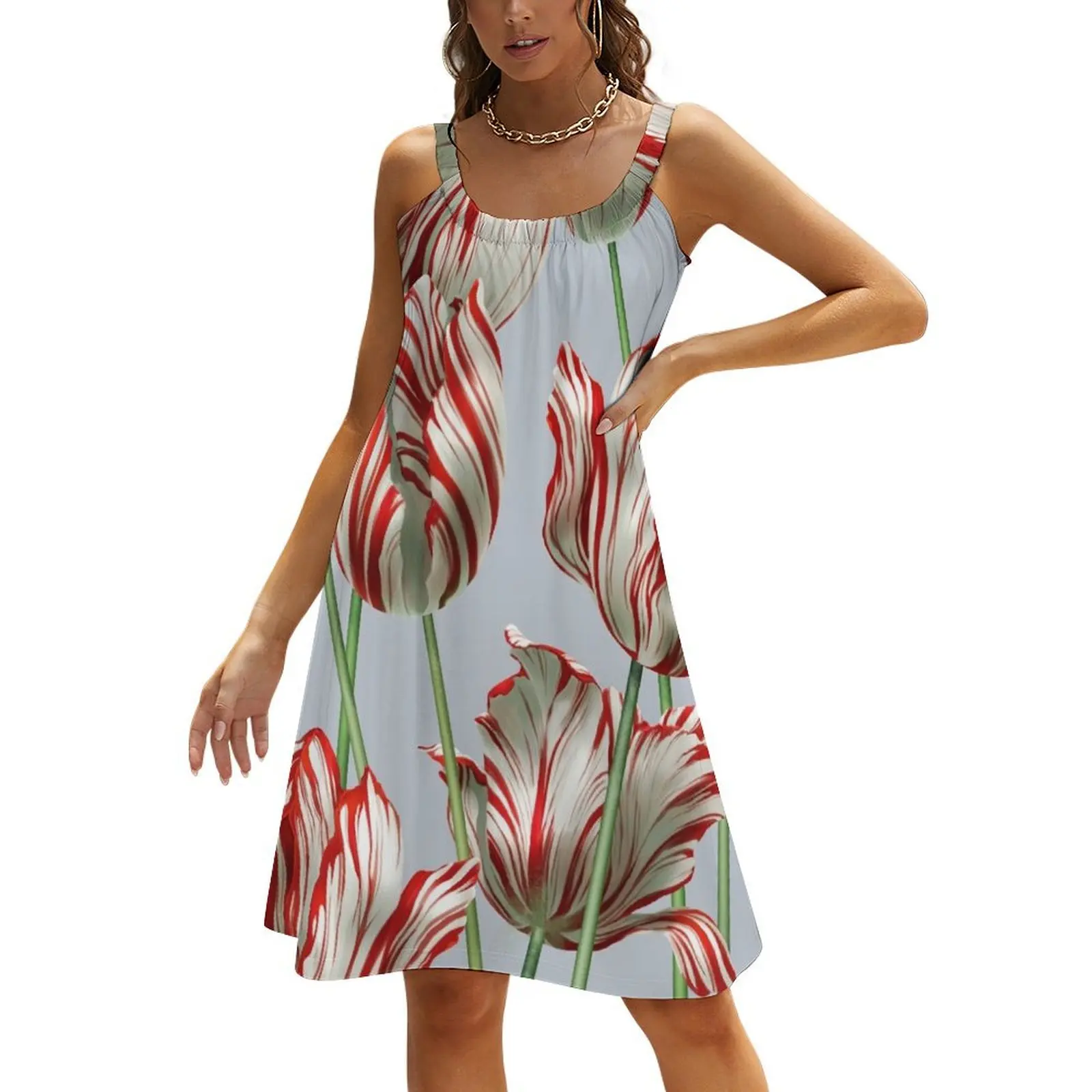 

Tulipomania - The Semper Augustus Beach Sling Skirt ladies dresses for special occasion women's summer dresses 2024