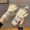 Winter Ski Gloves Women's Outdoor Biking Mountain Climbing Sports Waterproof Warm with Velvet Thickened Protection Gloves 2