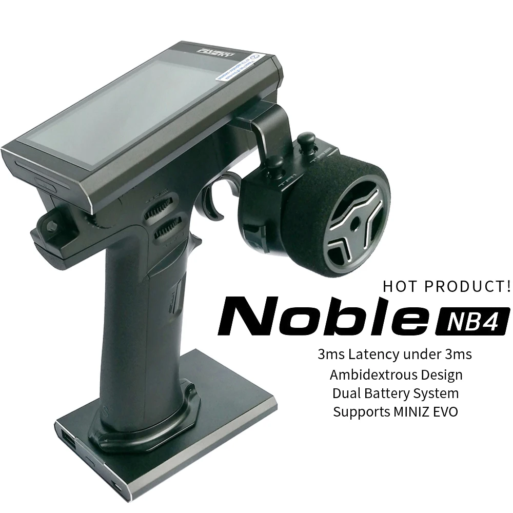 Flysky NB4 FS-NB4 2.4G 4CH Noble Radio Transmitter with FGR4 FGR4S Receiver  Color Touch Screen for RC Boat Car