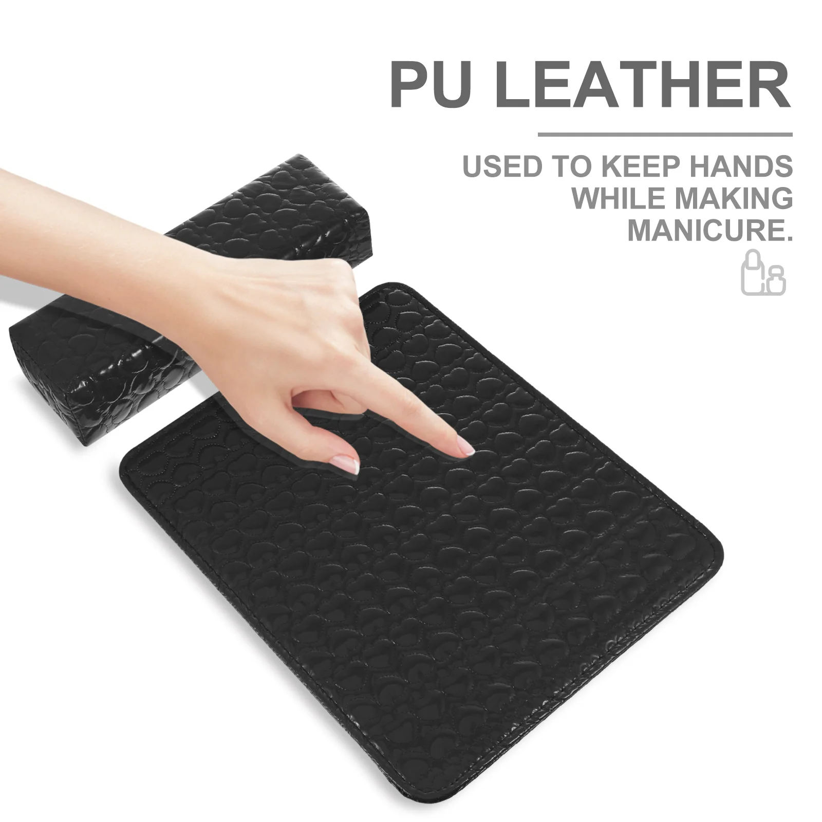 2 Pcs Place Mats for Dining Table Manicure Hand Pillow Rests Cushion Wrist Bed Pillows