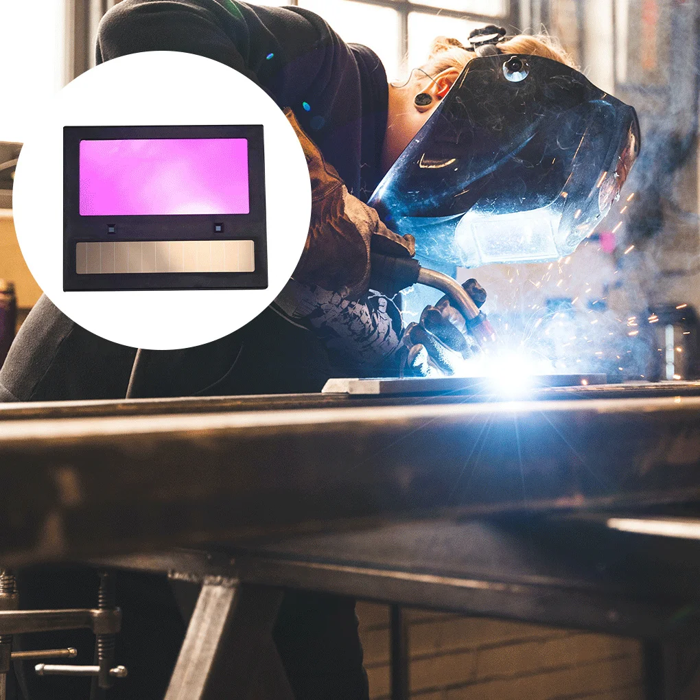 Auto Darkening Welding Lens Solar Powered Light Proof Weld Hood for Welder