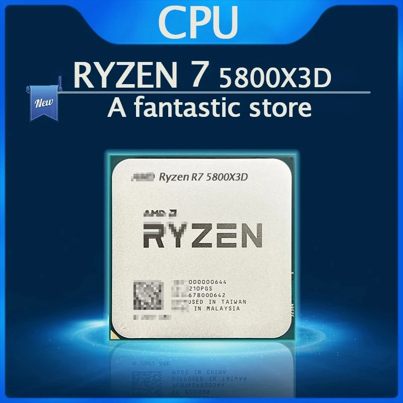 

AMD Ryzen 7 5800X3D R7 5800X3D 3.4 GHz 8-Core 16-Thread CPU Processor 7NM L3=96M 100-000000651 Socket AM4