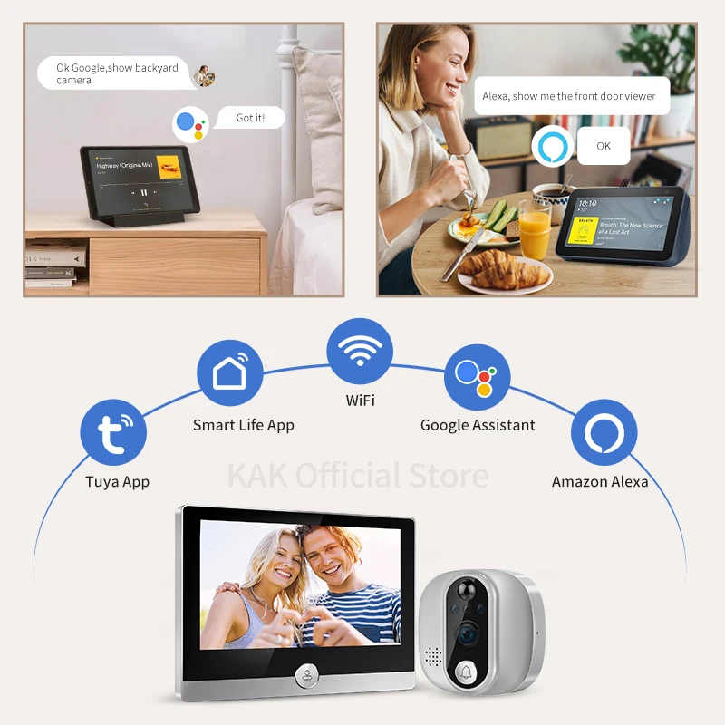kak smart wifi door bell camera video door 01