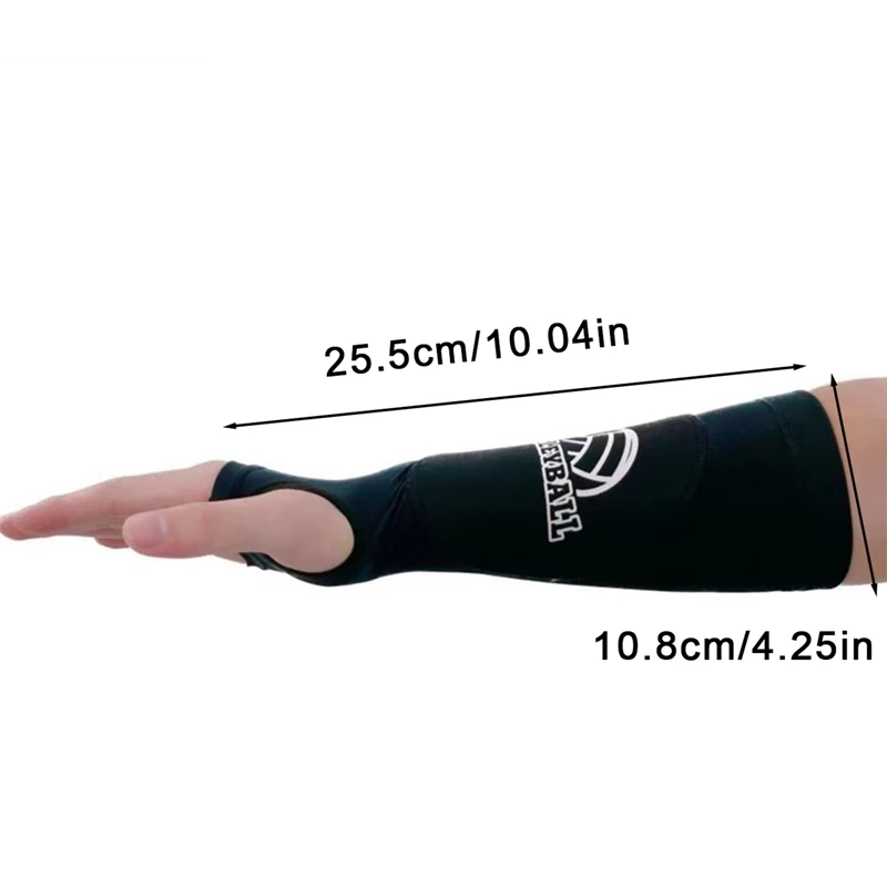 2Pcs Volleyball Armband Wrist Support Breathable Volleyball Passing Hitting Forearm Sleeves Arm Sleeves With Protection Pad