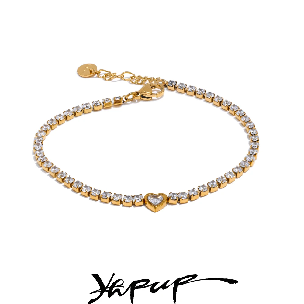 Yhpup Heart Chain Bracelet