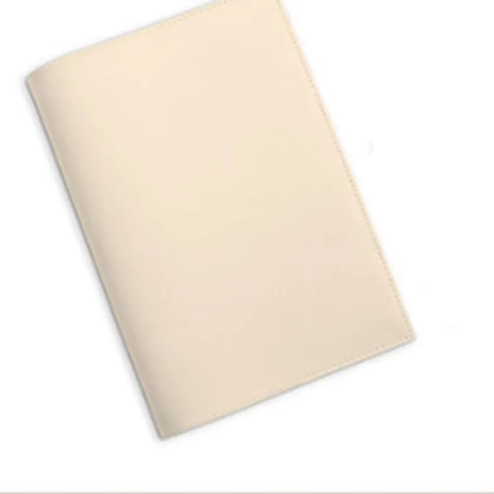 심플한 PU 가죽 책 커버 단색 북마크 없는 노트북 가죽 커버 교체 가능한 커버 가정 및 사무실용
