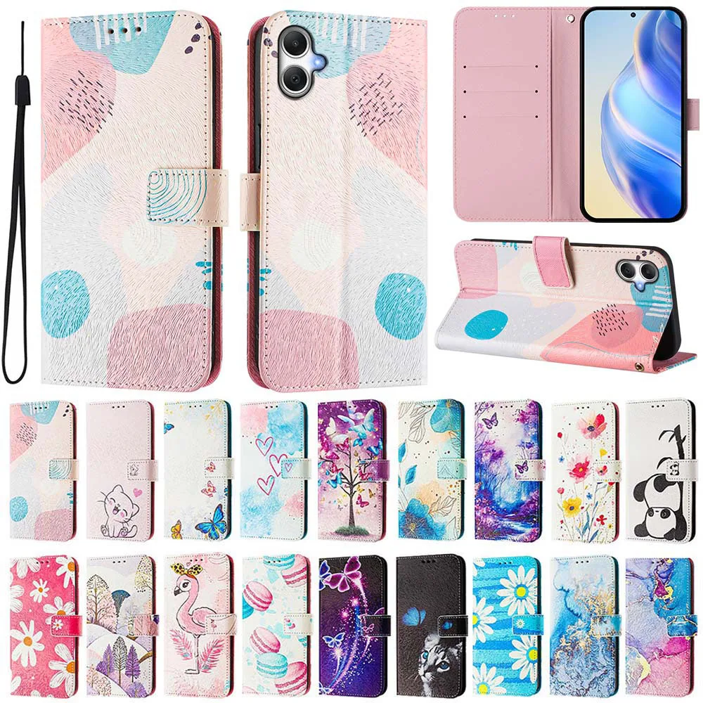 Adorable Printed Flip Leather Wallet Phone Case