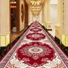 Luxury European Style Lobby Corridor Carpets Hallway Long Strip Area Carpet  Aisle Wedding Red Area Rugs Home Entrance Decor Mat 4