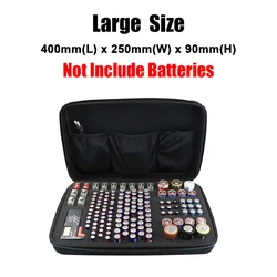 Portable Hard EVA Shockproof Battery Organizer with Tester - 146 Pcs Storage Case Box Holder (Large Case)