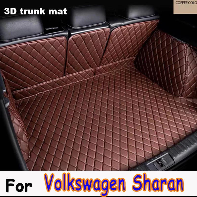 

Коврик для багажника автомобиля для Volkswagen Sharan, семи сидений, 2012, 2013, 2014, 2015, 2016, 2017-2019, подкладка для груза, ковер, аксессуары для интерьера, чехол