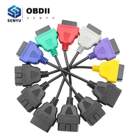 For Fiat ECU Scan 6 Color Adapter MultiECUScan OBD 2 Connector ABS Air-bag obd2 Scanner Diagnostic Cable for FiatECUScan Tool 1