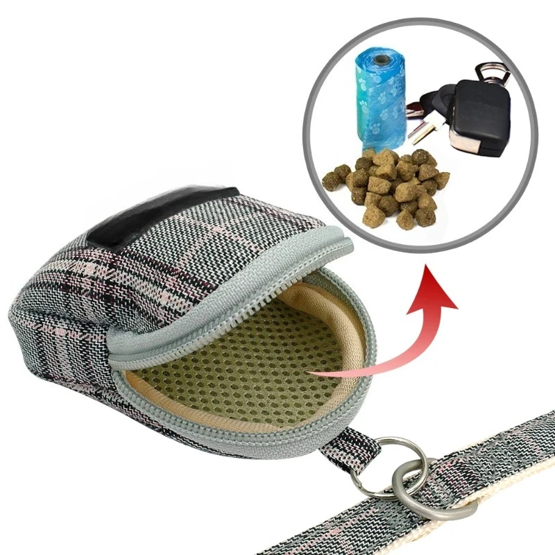 Breathable Dog Harness Leash Bag Set Winter Warm Dog Fur Harnesses Vest Pet Walking Rope with Garbage Bag for Small Medium Dogs