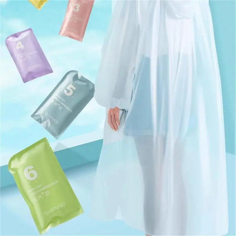 Portable Thickened Raincoat Travel Outdoor Rainwear Waterproof Women Men Disposable Camping Rain Cover Travel Supplies